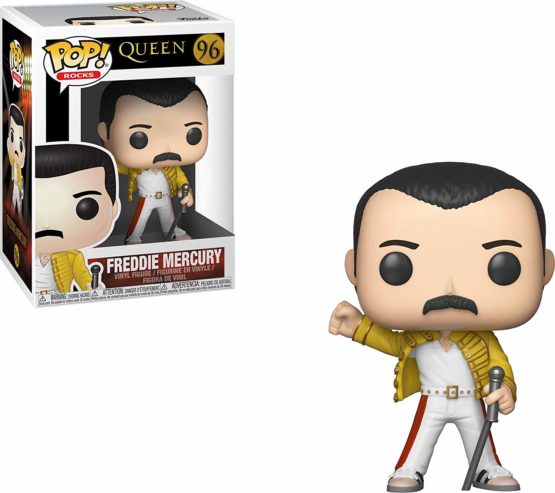 Funko 33732 POP Vinyl: Rocks: Queen: Freddie Mercury (Wembley 1986) Other License Collectible Figure, Multicolour