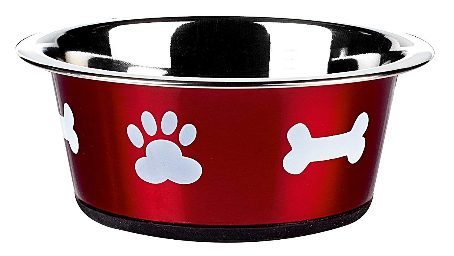 Classic Pet Products Classic Posh Paws Dish, 900 ml, Red, 900ml