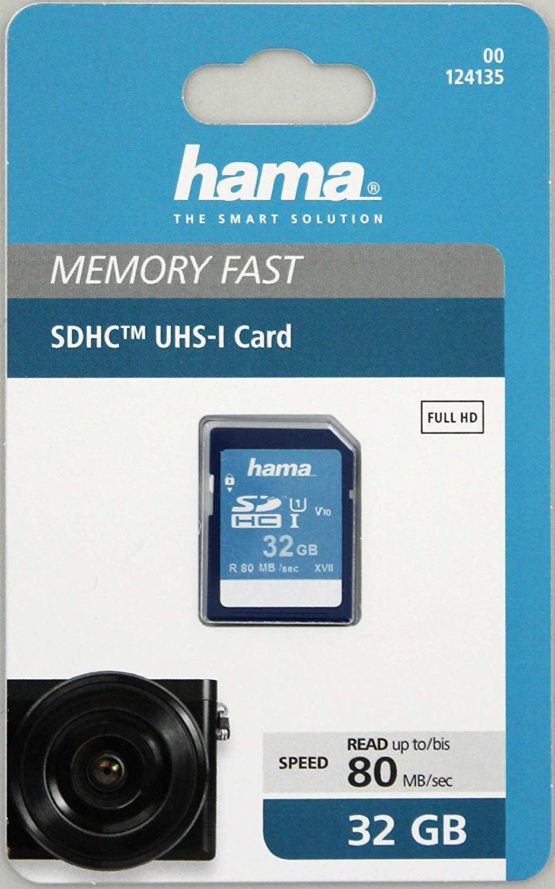 Hama SDHC | 32GB UHS-I Class1 | Super Fast Memory Card | C10 - (533x / 80Mb/s), 00124135, blue - Image 2