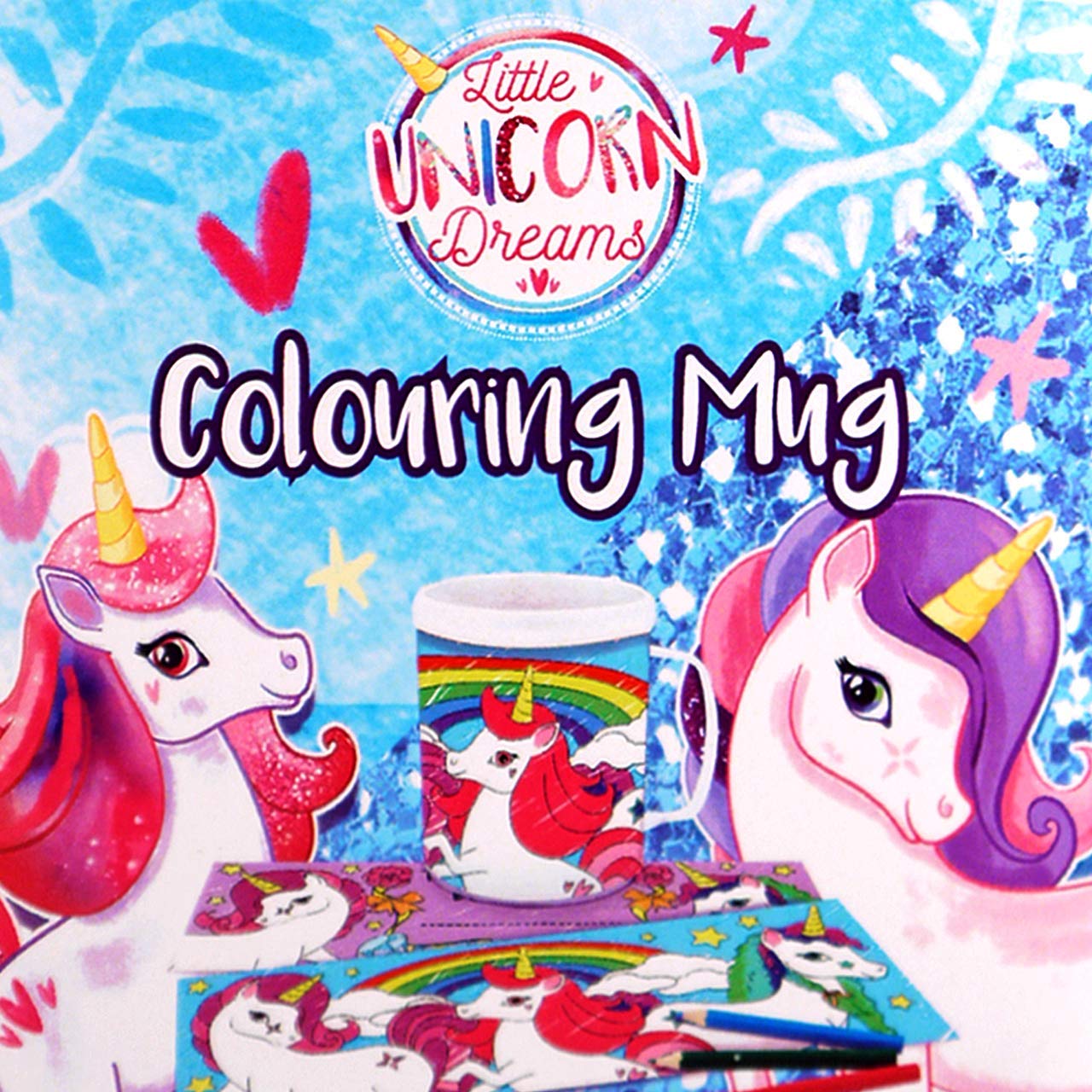 Henbrandt Unicorn Colouring Mug – Colour Your Own Arts & Crafts – BigaMart