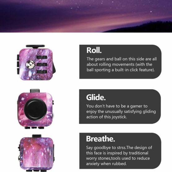 Yetech Galaxy Fidget Toy Fidget Cube Sensory Toys Stress Relieve Toys Anti-anxiety Toy for Children and Adults - Image 2
