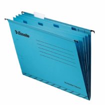 Esselte Classic Reinforced Suspension File with Dividers, A4, Pack of 10, Tabs Included, Blue, 93133