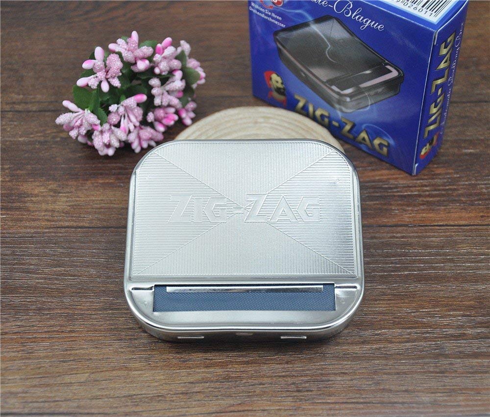 OCB 16925 Zigzag Rolling Box for the Perfect Cigarette Rolling Machine, Chrome, Silver, 8 x 8 x 2 cm - Image 2