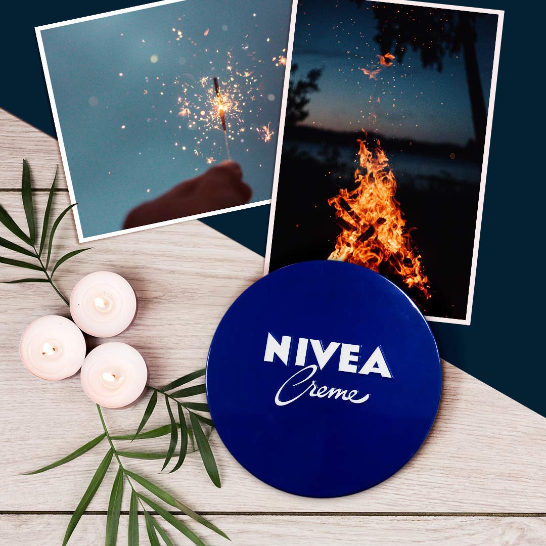 NIVEA Creme (75 ml), Moisturising Skin Cream, Intensively Caring Face Cream, All Purpose Body Cream for the Whole Family - Image 3