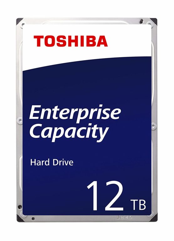 Toshiba 12TB MG Series Enterprise 3.5 Inch SATA Internal Hard Drive. Mainstream Server and Storage, Hyperscale and Cloud Storage, 6 Gbit/s, 7200 RPM, 5 Year Warranty (MG07ACA12TE)