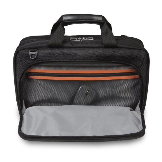 Targus CitySmart High Capacity Business Commuter Messenger Laptop Briefcase for 12,12.5,13,13.3,14-Inch Laptops, Black/Grey (TBT915EU) - Image 3