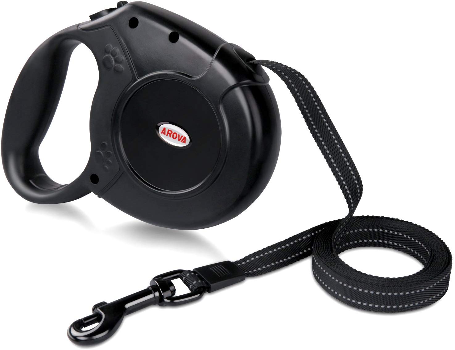 AROVA Dog Lead Retractable, 5M Extendable Dog/Pet Leads/Leash for Small Medium Large Dogs Up to