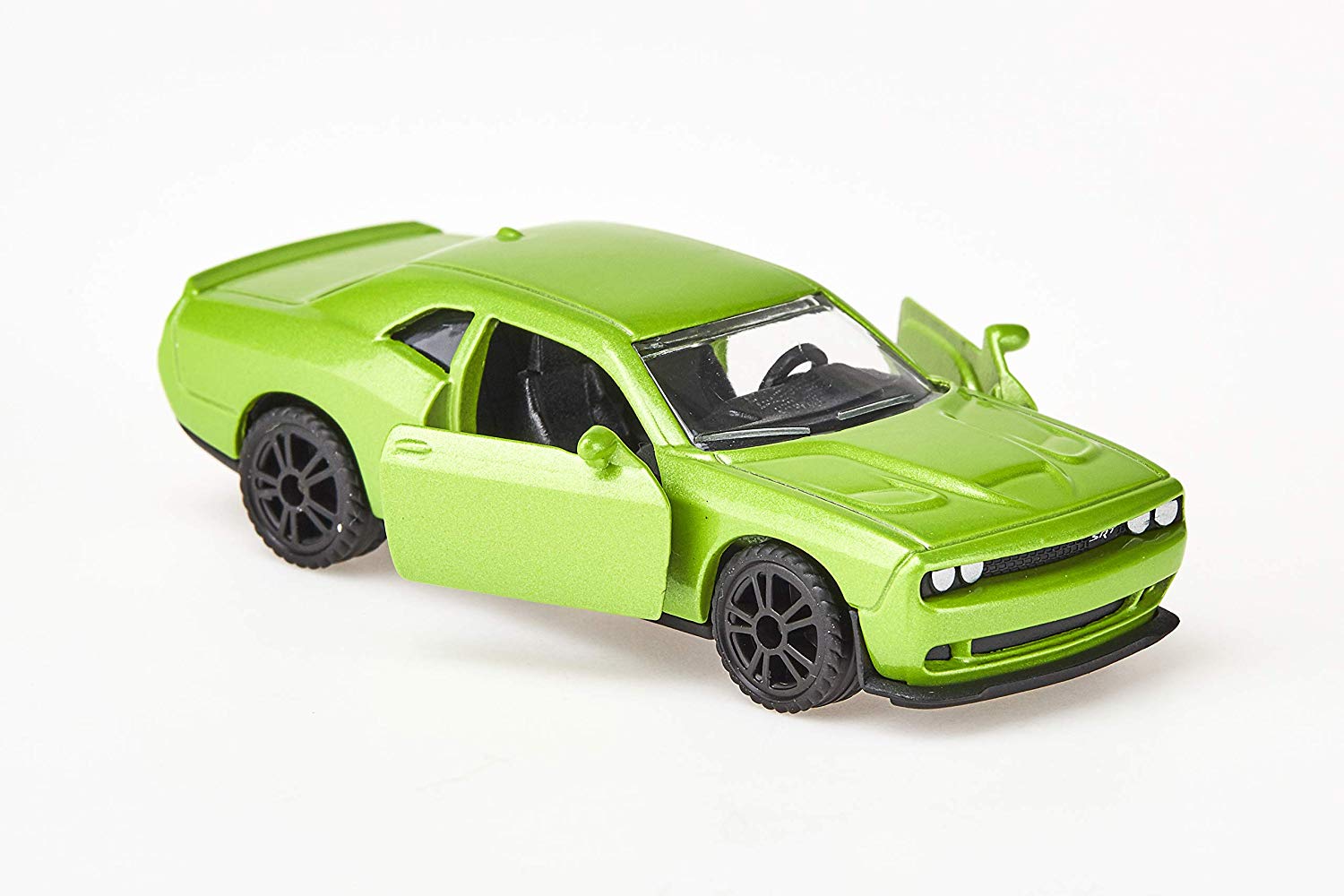 siku 1408, Dodge Challenger SRT Hellcat, Metal,Plastic, Green, Opening doors, Toy car for children, Multicoloured, standard size - Image 3