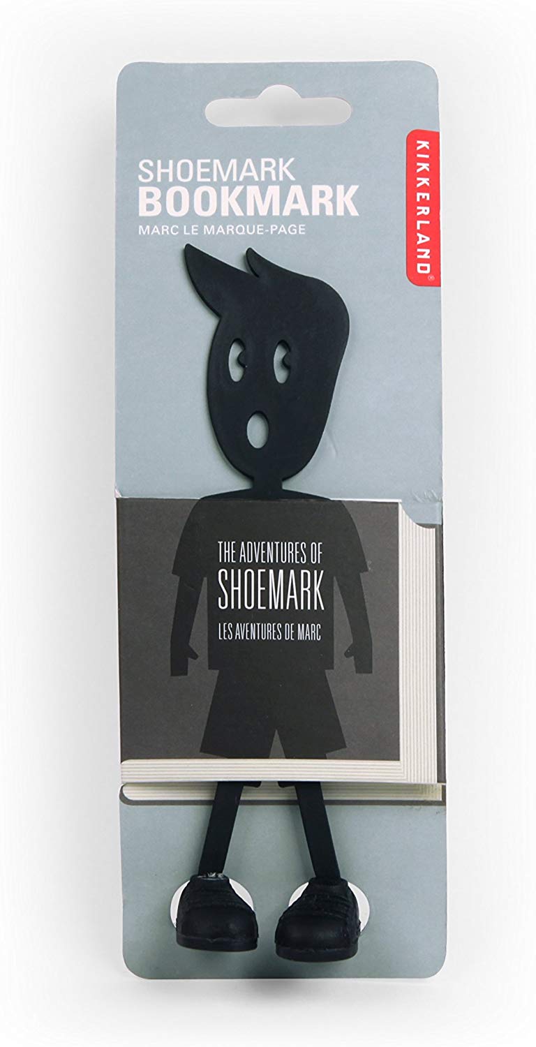 Kikkerland Shoemark Bookmark - Quirky Book Mark, Black, 13 cm - Image 2