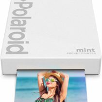 Polaroid Mint Pocket Printer W/ Zink Zero Ink Technology & Built-In Bluetooth for Android & iOS Devices - White