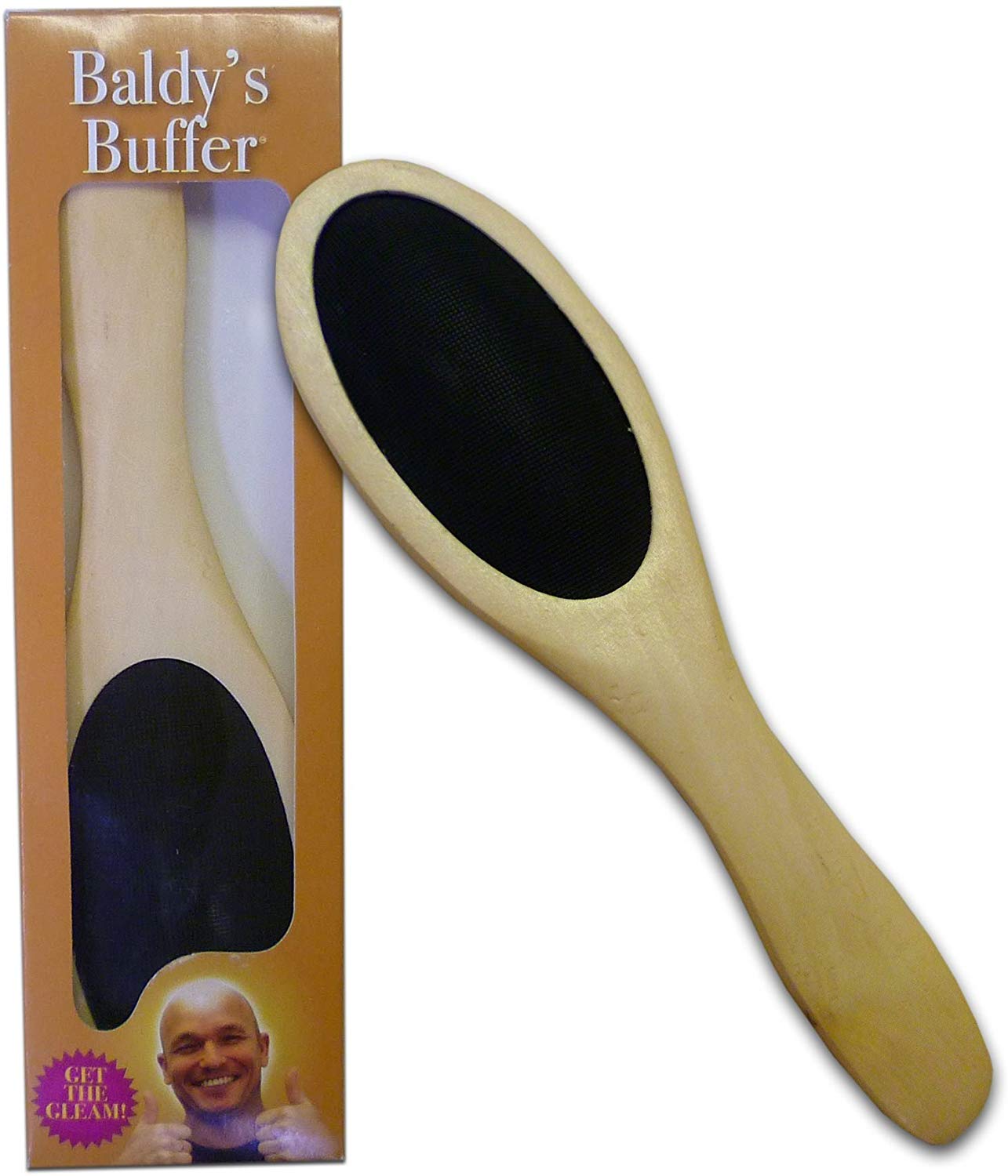 Funtime Gifts Baldy's Buffer - The Ultimate Buffing Brush for the Follically Challenged, Multi Colour, 69 g (Pack of 1) - Image 2