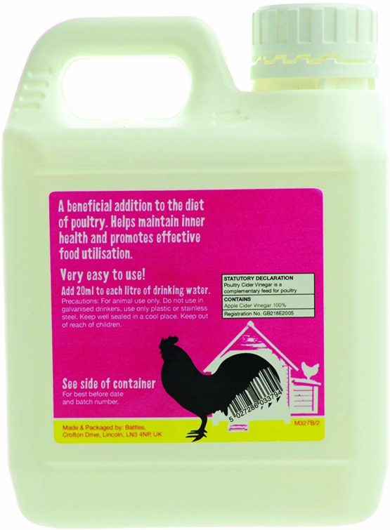 Battles Poultry Cider Vinegar - 1 litre - Image 2