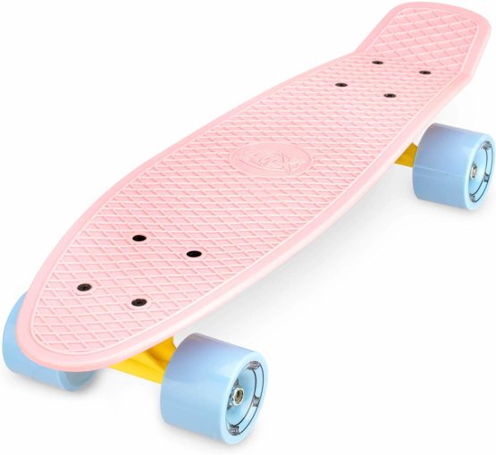 Xootz Kid's Mini Cruiser Skateboard, Retro Plastic Complete Skateboard for Boys and Girls - Image 2