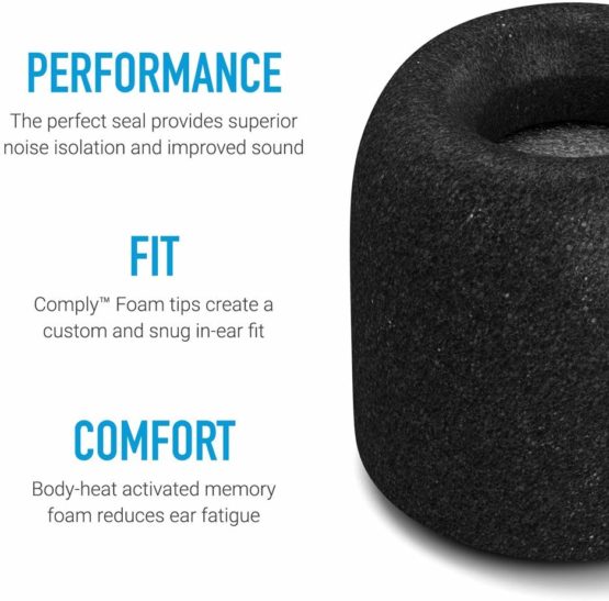 Comply Tx-200 Isolation Plus Black Earbud Tips - Assorted x3 - Image 3