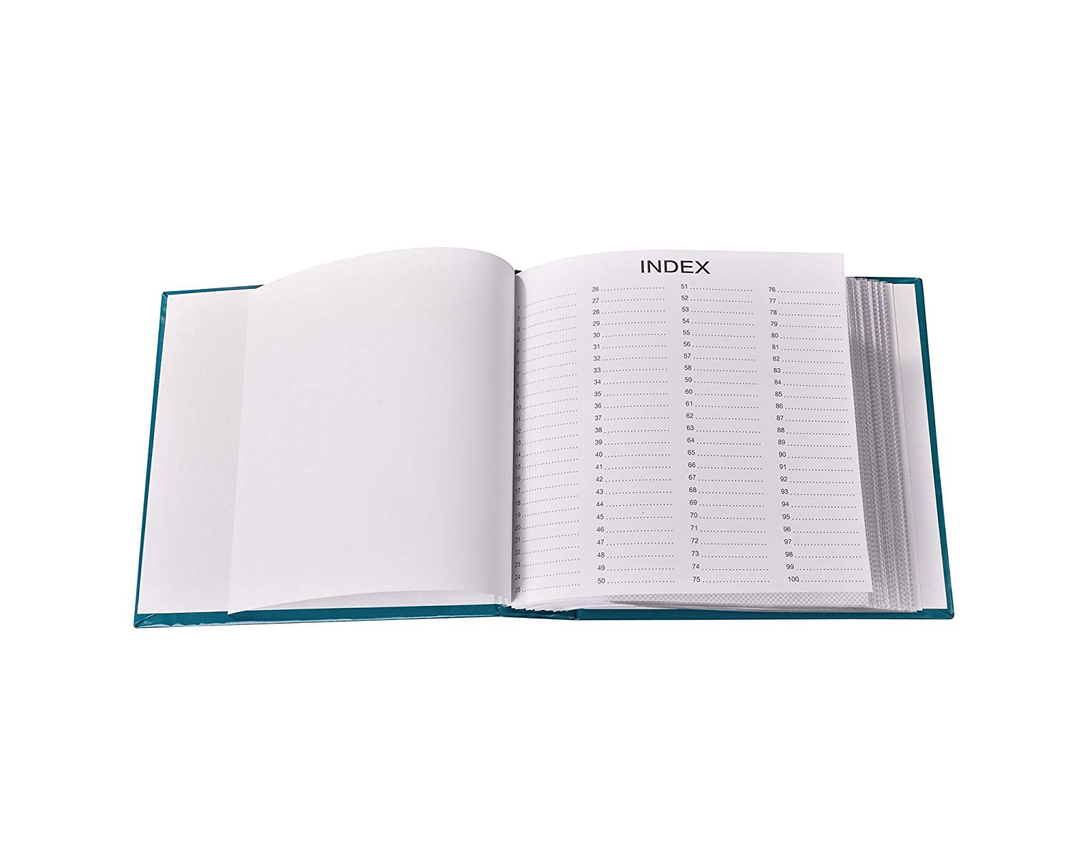 ARPAN Large Photo Album 6x4 200 Photos Slip In Blue Memo Book with Index Pages and CD/DVD Pocket - Image 4