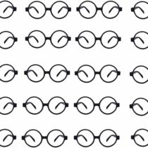 COSORO 20 Pcs Black Plastic Wizard Glasses Kids Round Glasses Frame No Lenses Eyeglasses Posing Props Costume,for Kids Favor Halloween,Harry Potter Costume Party Supplies Party Bag Fillers
