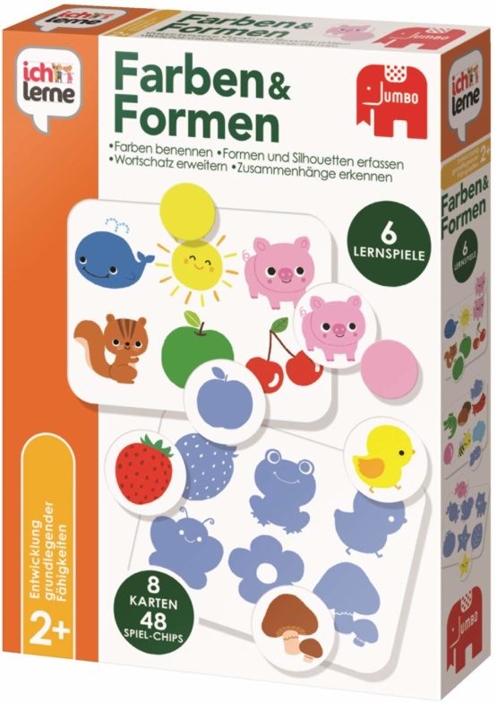 Disney Jumbo Spiele 19580 Ich Lerne Formen & Farben I Learn, Multicoloured, 27.5x20x5 - Image 2