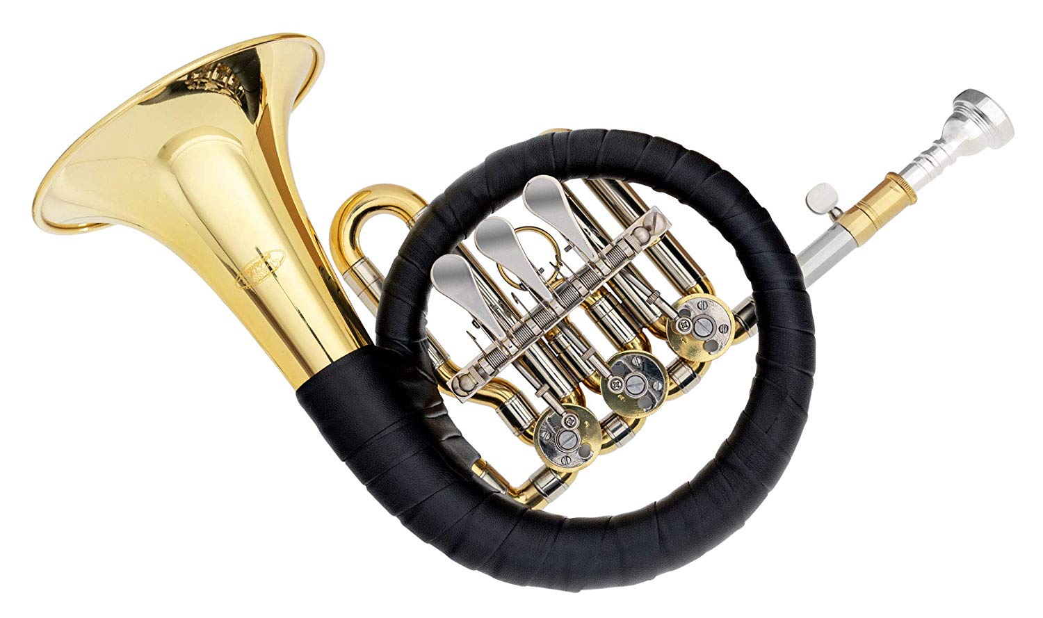 Classic Cantabile Brass Bb Post horn/Hunting Horn, Gold