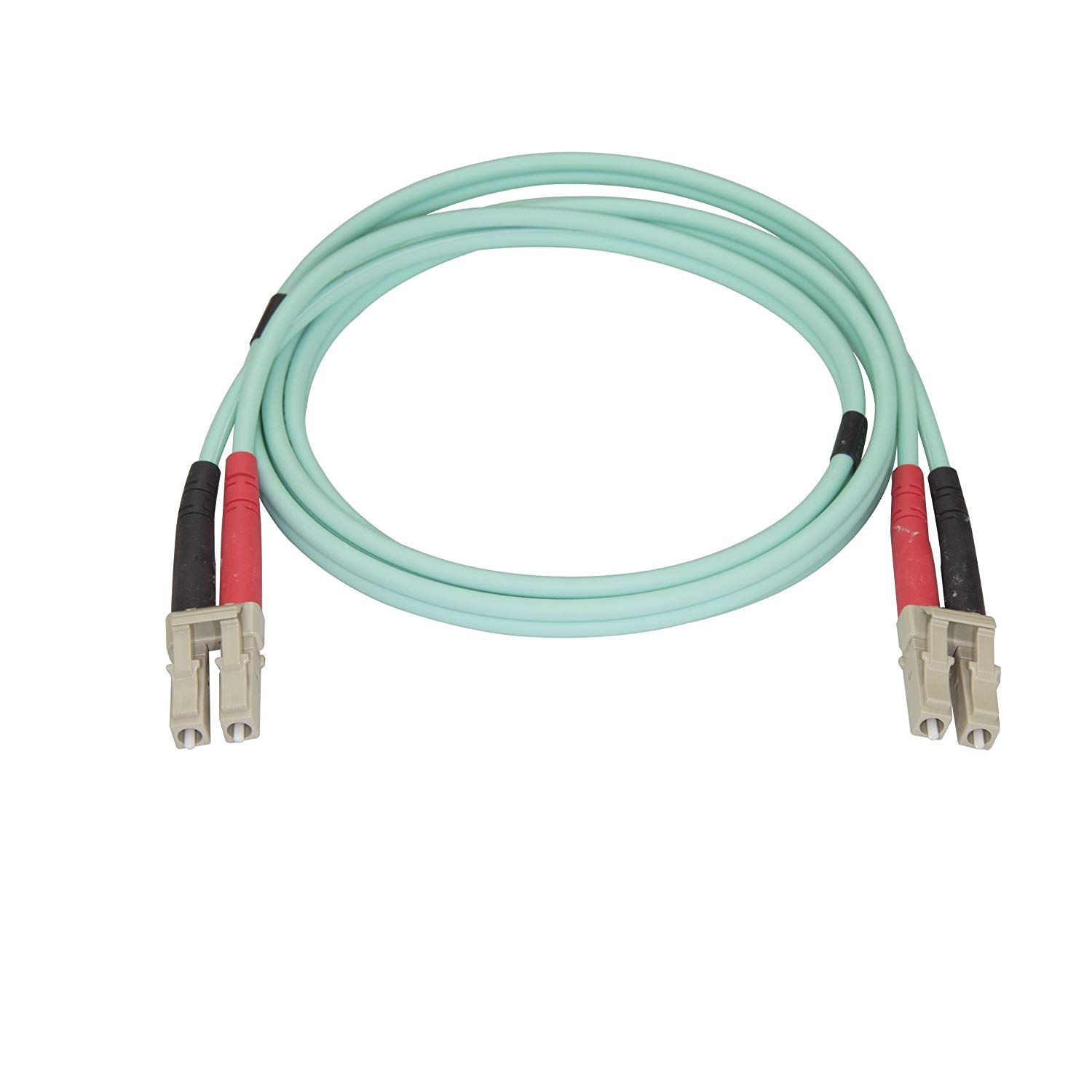 StarTech.com 1m (3ft) LC/UPC to LC/UPC OM4 Multimode Fiber Optic Cable, 50/125µm LOMMF/VCSEL Zipcord Fiber, 100G Networks - Image 2