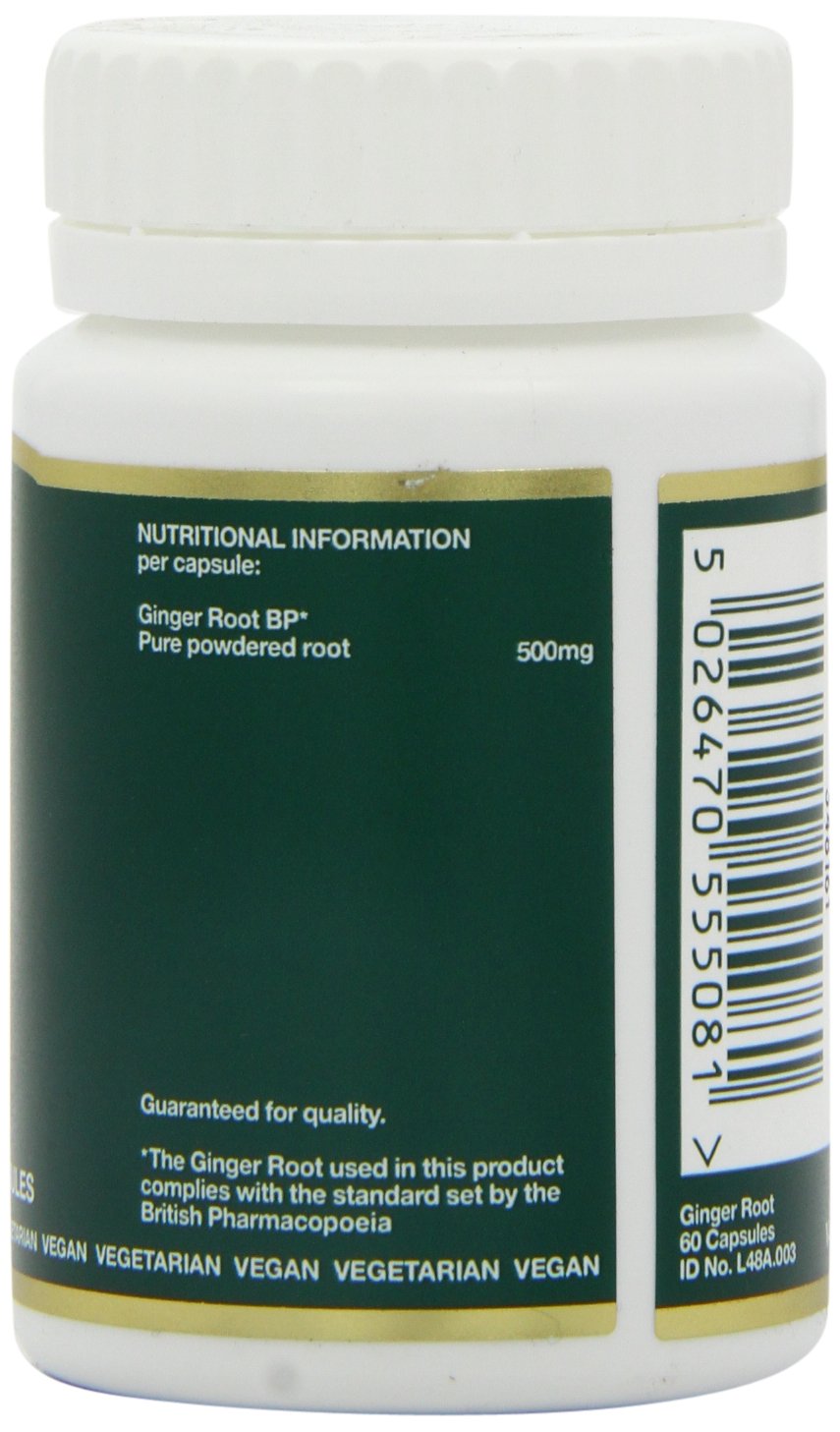 Bio-Health Ginger Root Herbal Food Supplement for Better Digestion and General Health Relief for Nausea and Sickness Suitable for Vegan and Vegetarians Additive Free - Image 3