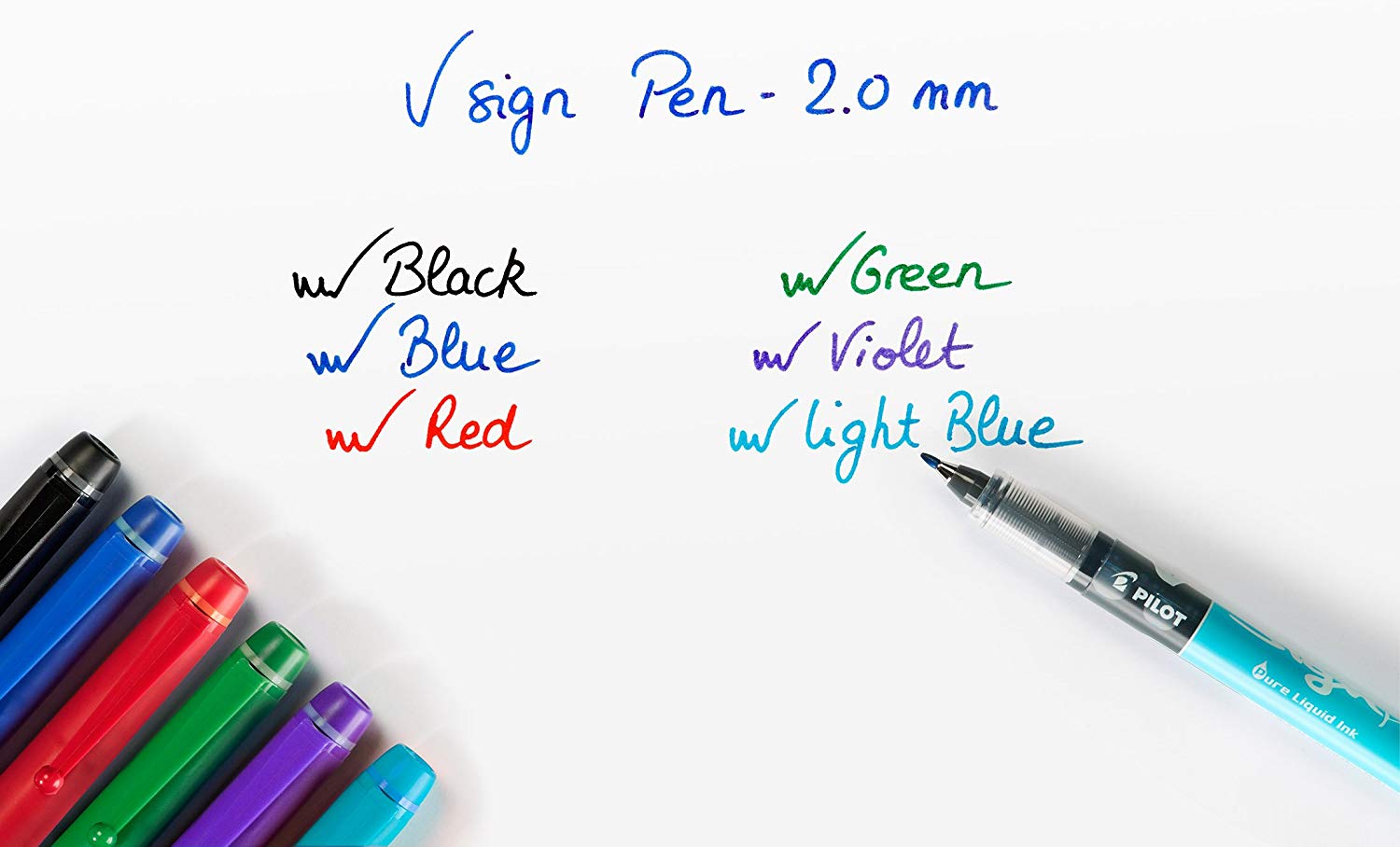 Pilot FLW538875 2.0 mm V-Sign Pen Liquid Ink Tip - Blue (Pack of 4), 1 count (Pack of 4) - Image 4