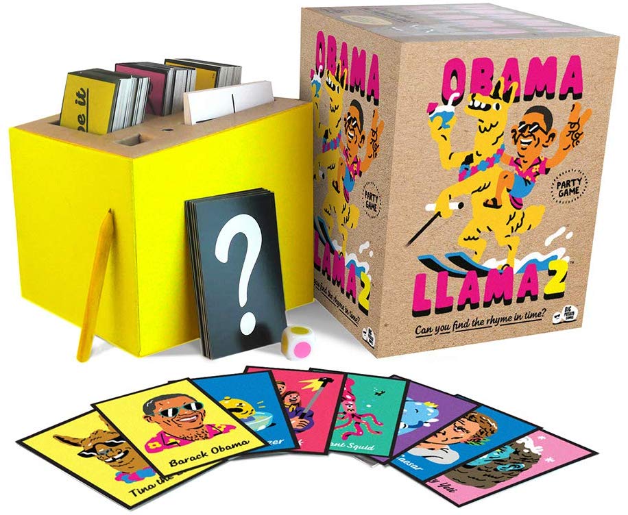 Obama Llama 2: Hilarious Rhyming Charades Game, Multicolor, Small - Image 2