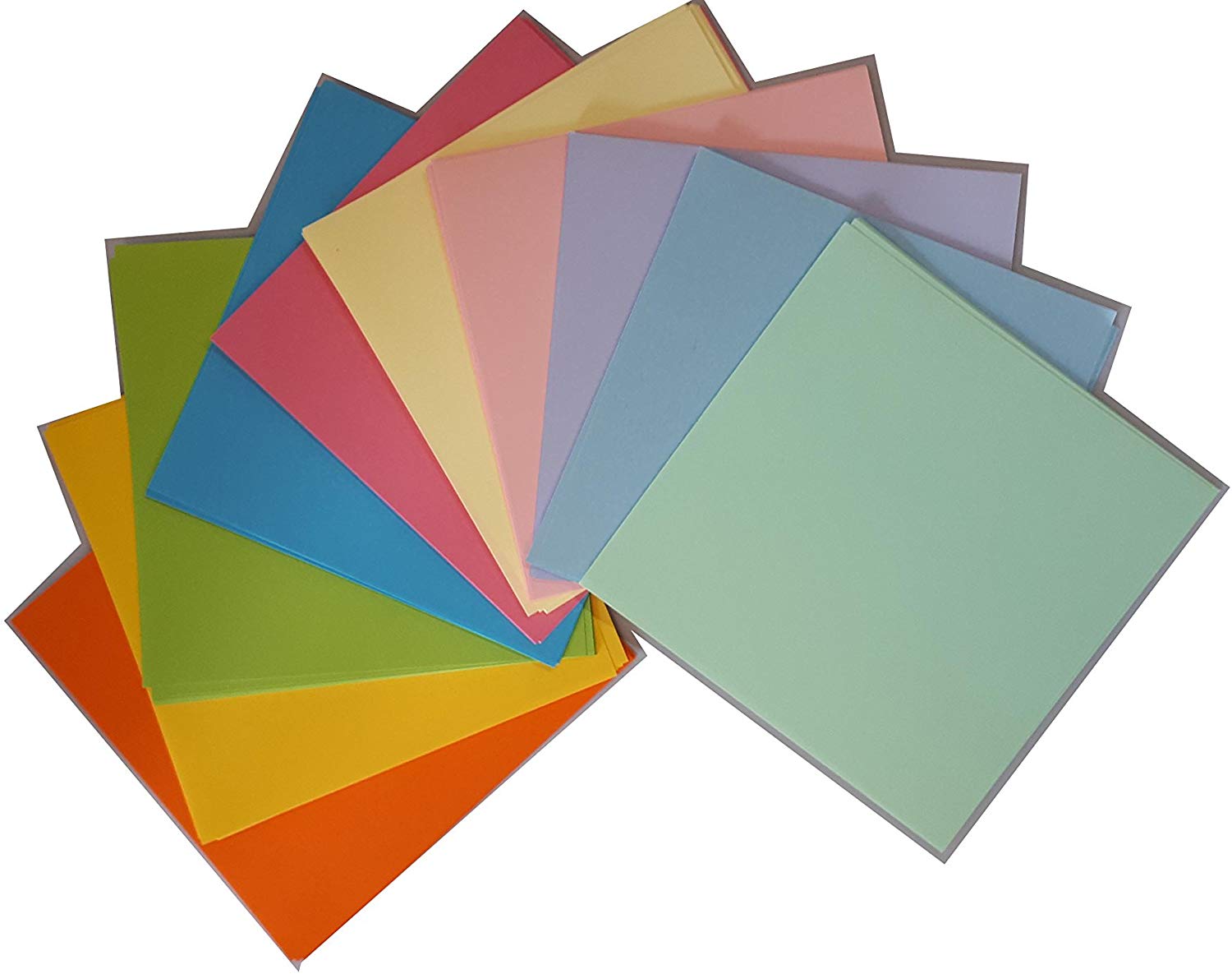 Interdruk Origami 14 x 14Cm Fluo+Pastele A'100, Multi-color, 14x14cm