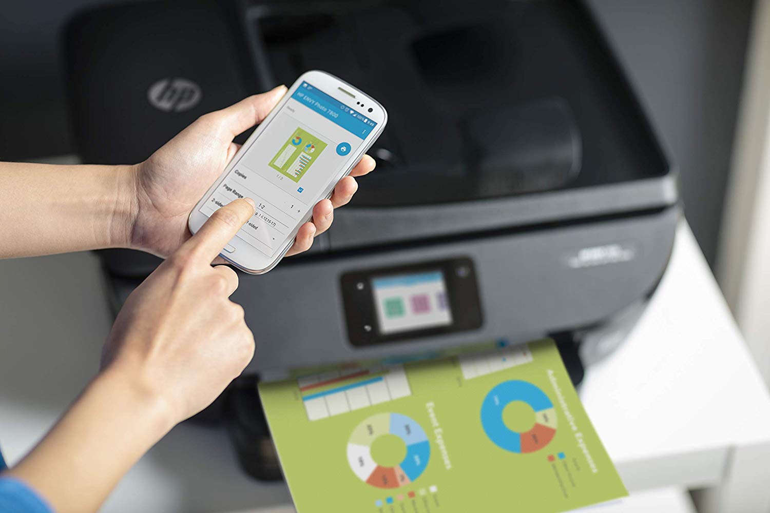 HP Envy Photo 7830 All-in-One Wi-Fi Photo Printer with 4 Months of ...