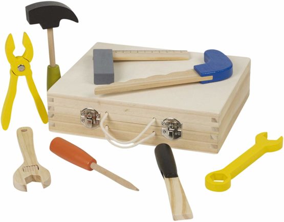 URBN-TOYS 8pc Wooden Mini Tool Box - Image 3