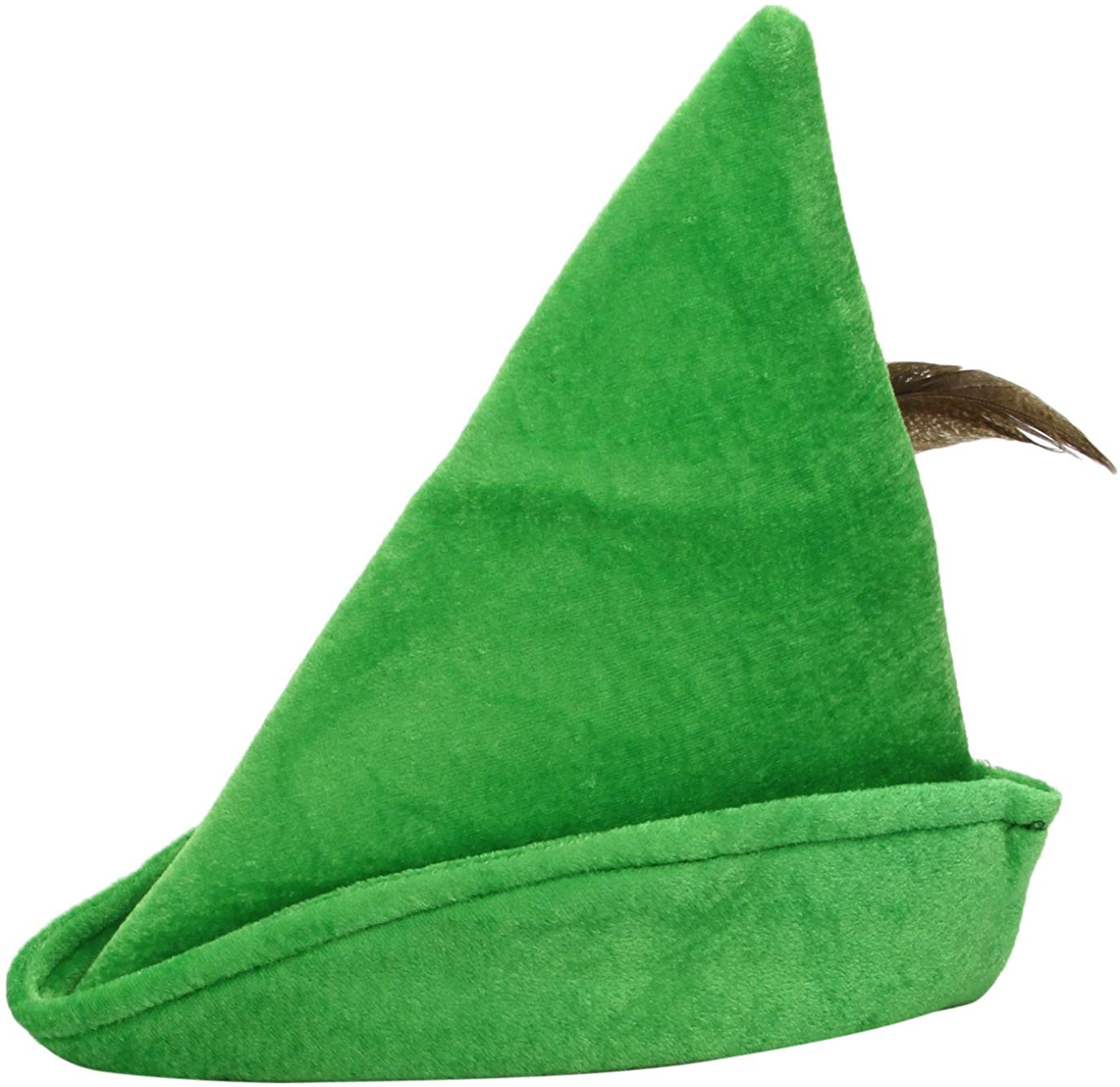 Smiffys Robin Hood Hat, Green with Feather, Deluxe, Historical Fancy Dress, Historical Dress Up Hats Halloween - Image 2
