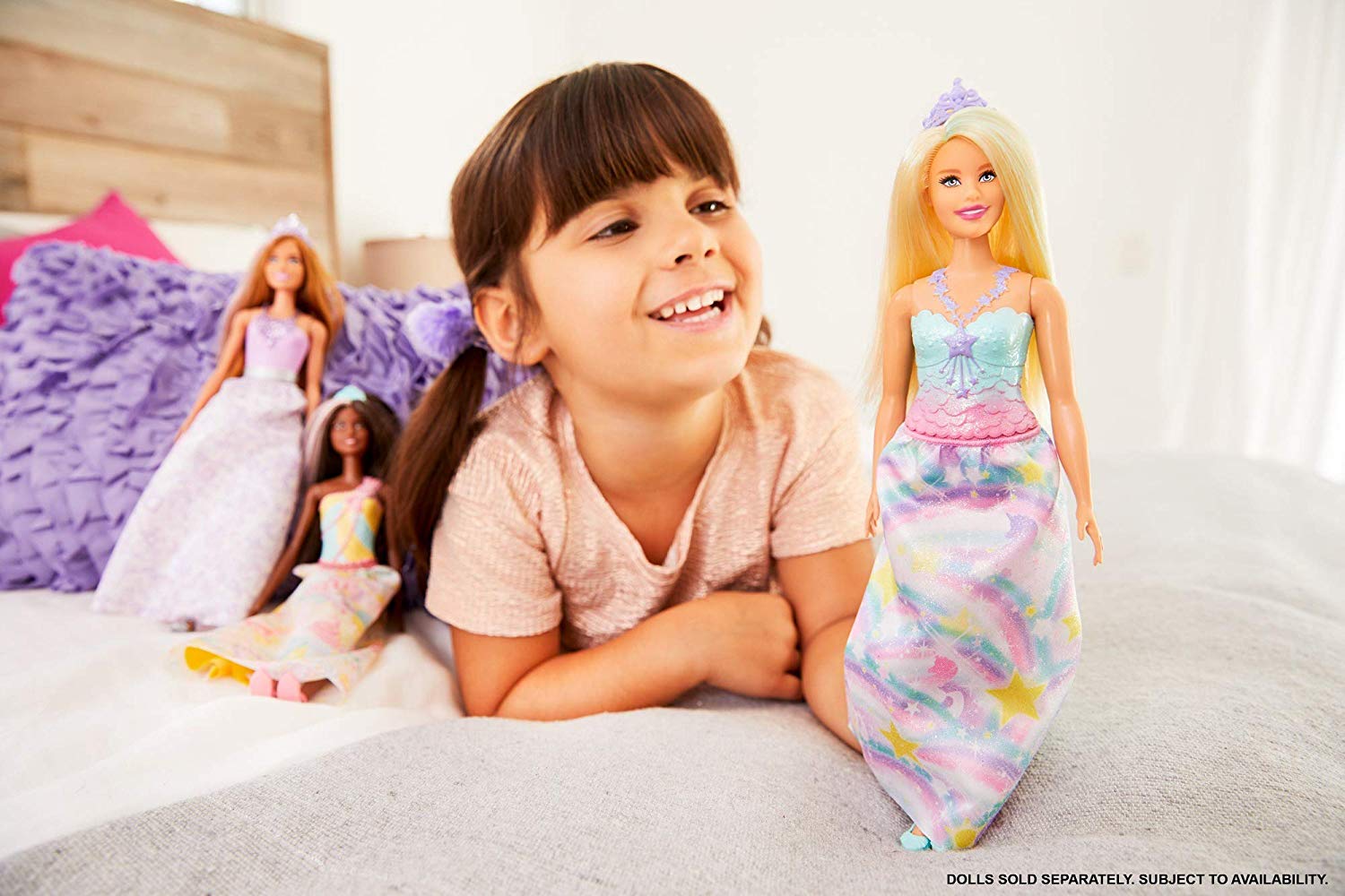 Barbie Dreamtopia Princess Doll, Approximately 12 Inch, Wearing Rainbow Outfit - Image 2