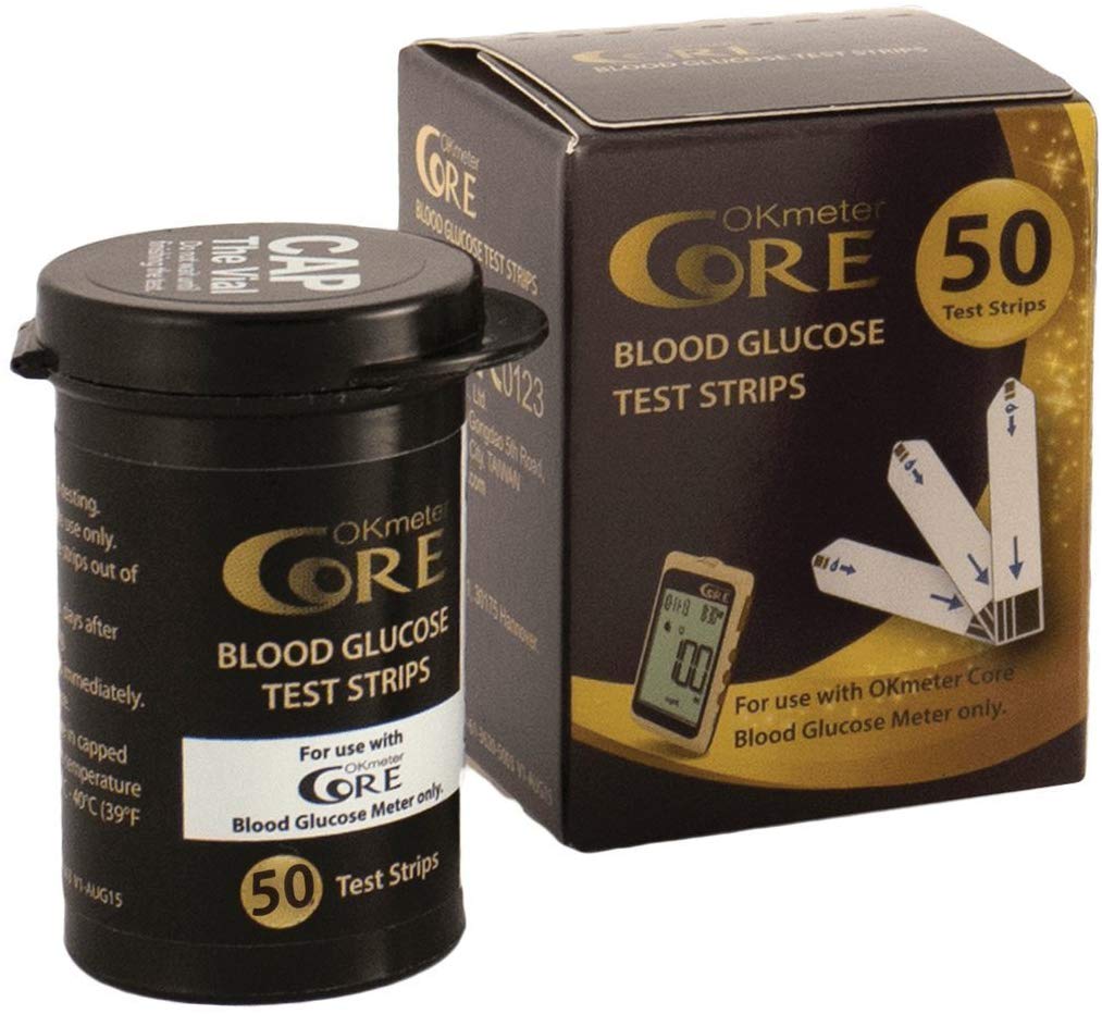 Okmeter CORE Blood Glucose Meter Strips (50's)
