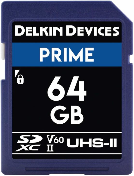 Delkin Devices 64GB Prime SDXC UHS-II (U3/V60) Memory Card