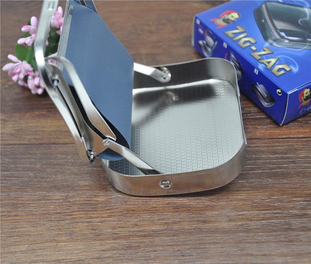 OCB 16925 Zigzag Rolling Box for the Perfect Cigarette Rolling Machine, Chrome, Silver, 8 x 8 x 2 cm - Image 4