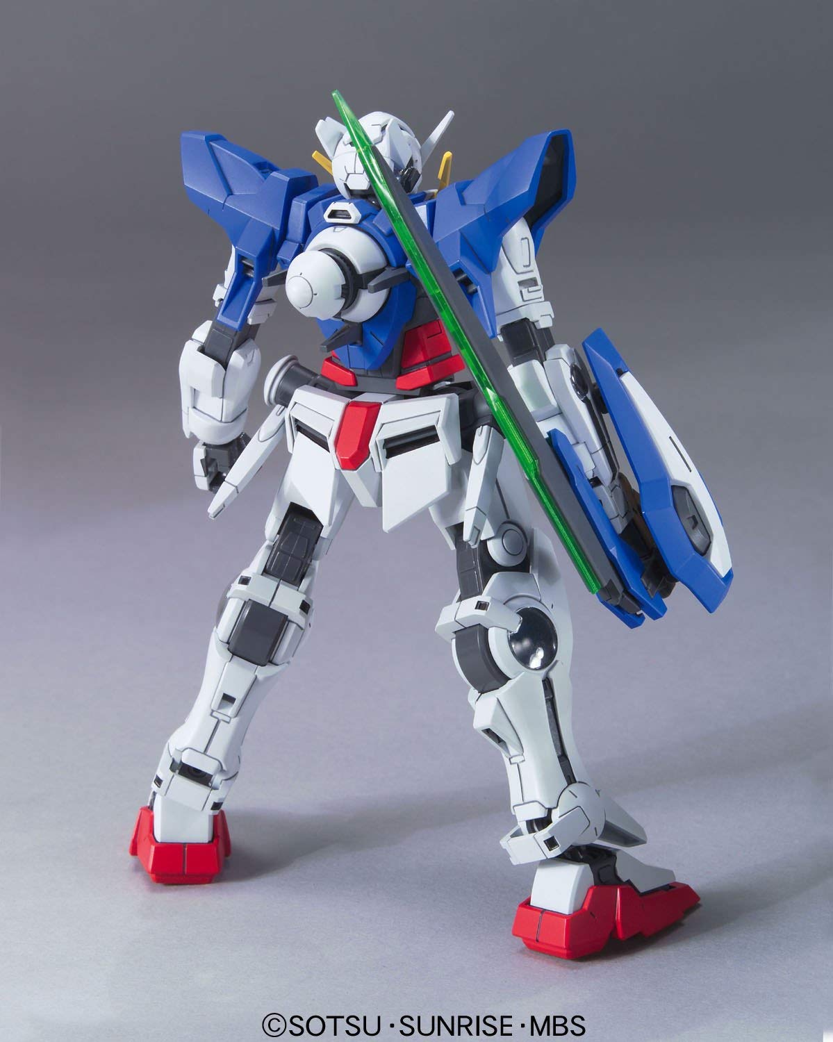 Bandai Hobby #44 Gundam Exia Repair II, Bandai Gundam 00 Action Figure, Black, Silver, and Dark Red, 20.866153 inches - Image 2