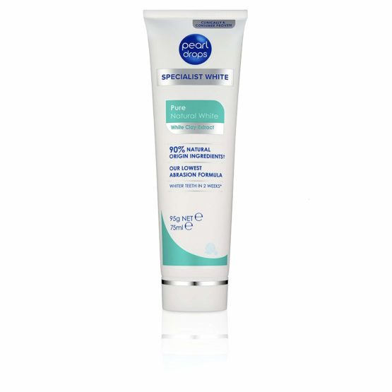 Pearl Drops - Pure Natural White Toothpolish - with White Clay Extracts , 75 ml - Image 2