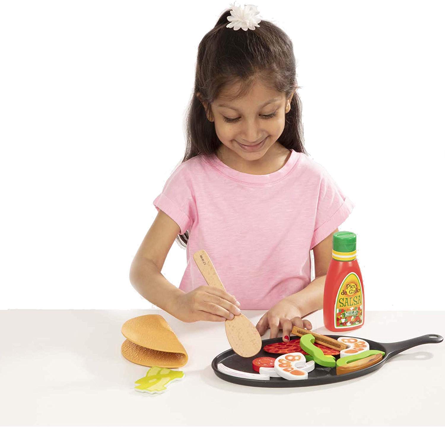 Melissa & Doug Fill & Fold Taco & Tortilla Set Play Food Pretend
