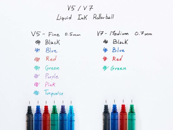 Pilot V7 Liquid Ink Rollerball 0.7mm Tip - Blue, Pack of 4 - Image 4