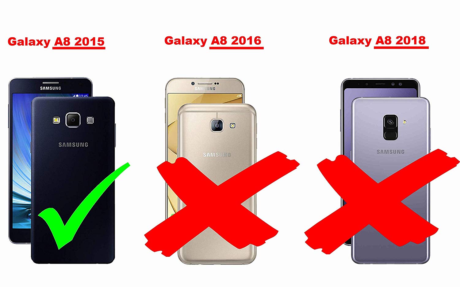 Cadorabo Tempered Glass works with Samsung Galaxy A8 2015 in HIGH TRANSPARENCY - Screen Protection 3D Touch Compatible with 9H Hardness - Bulletproof Display Saver - Image 2