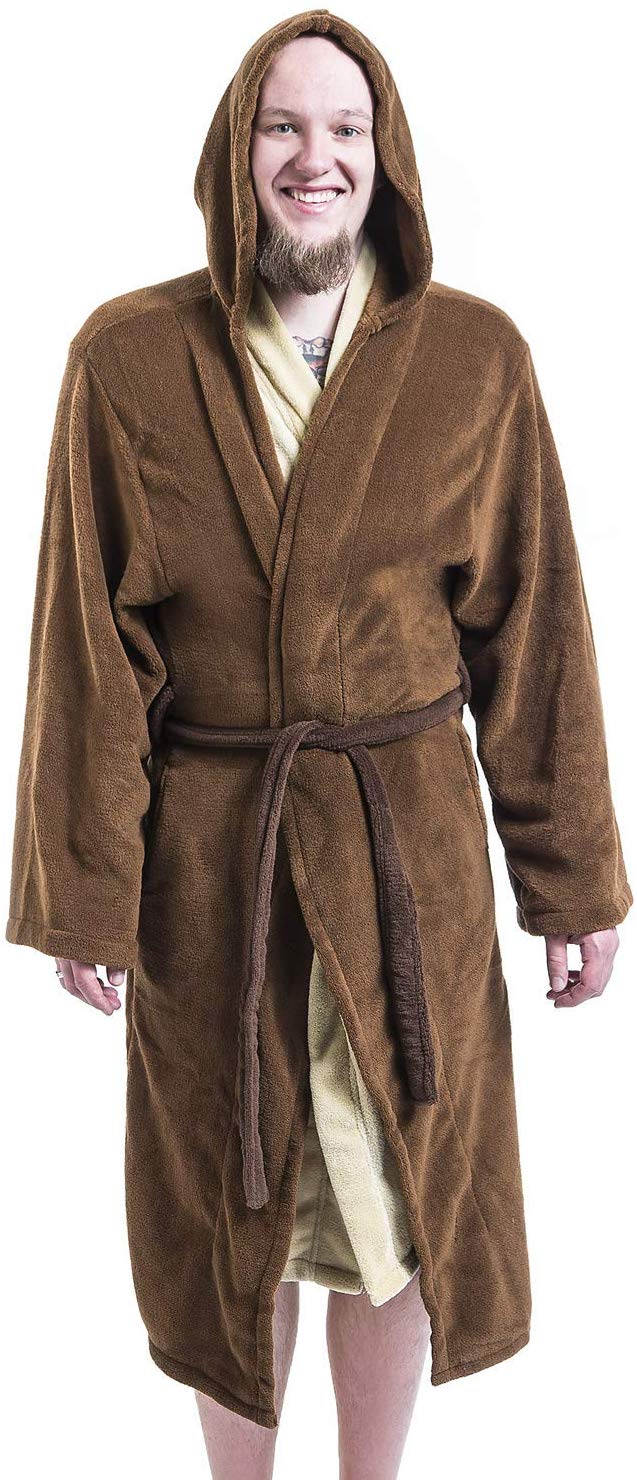 Star Wars Jedi Bath Robe - One Size, Brown-beige, brown/beige - Image 4