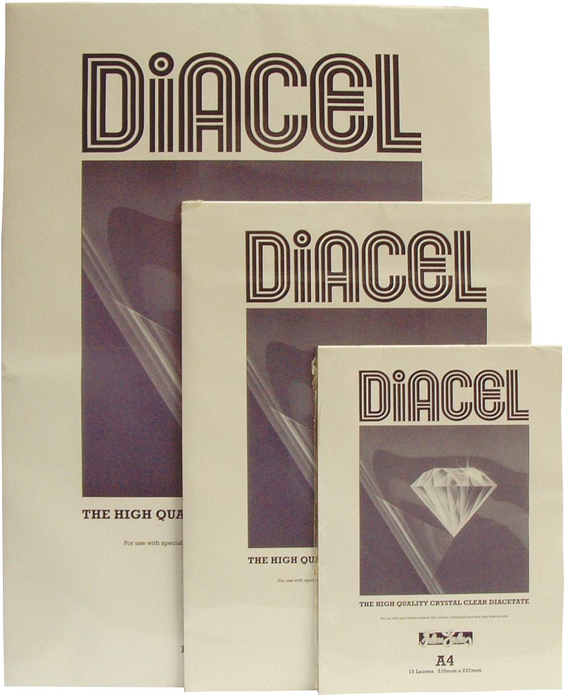 Diacel Film Acetate Sheets, Clear, A3, 115 Microns, 50 Sheets, for Use With Specialised Markers Film Colours And Chinagraph