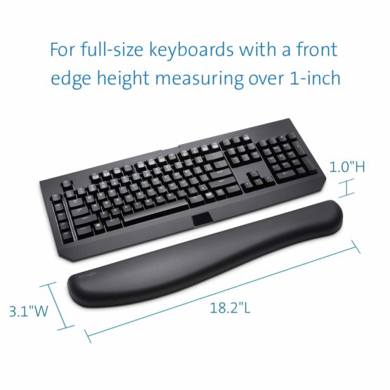 Kensington ErgoSoft Wrist Rest for Mechanical and Gaming Keyboard ,Black - Image 3