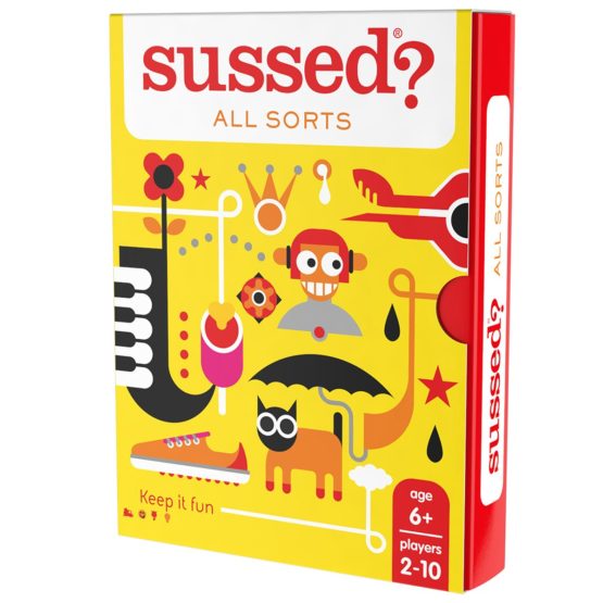 SUSSED The Party Card Game for Family and Friends [Gift for Men, Women, Kids, Teens, Adults] [Hilarious Yellow]