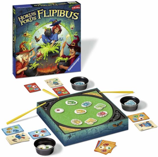 Ravensburger Barnlekar 20355 – Hokus Pokus Flipibus – actionspel med hoppeffekt för barn från 6 år - Image 2