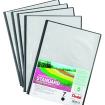 Pentel DCP1407A Recycology A4 Presentation File with 7 Pocket - Black