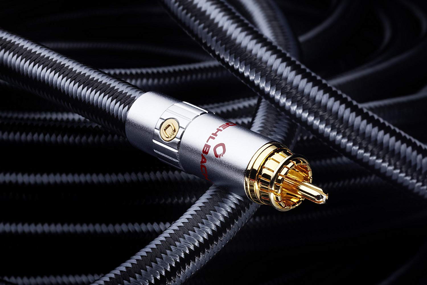 Oehlbach XXL® Sub Xtreme 220 High End Sub-Woofer RCA Cable, black, 4,40 m - Image 2