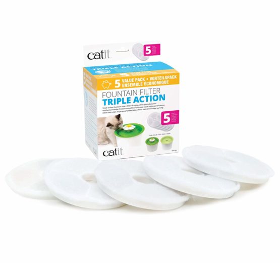 Genuine Catit Fountain Filters for 3 Litre Flower Fountain, Fresh and Clear Fountains Only, Pack of 5 - Image 2