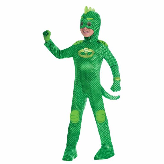 Amscan 9902970 Child Boys Official PJ Masks Licensed Gekko Deluxe Fancy Dress Costume (7-8 years)