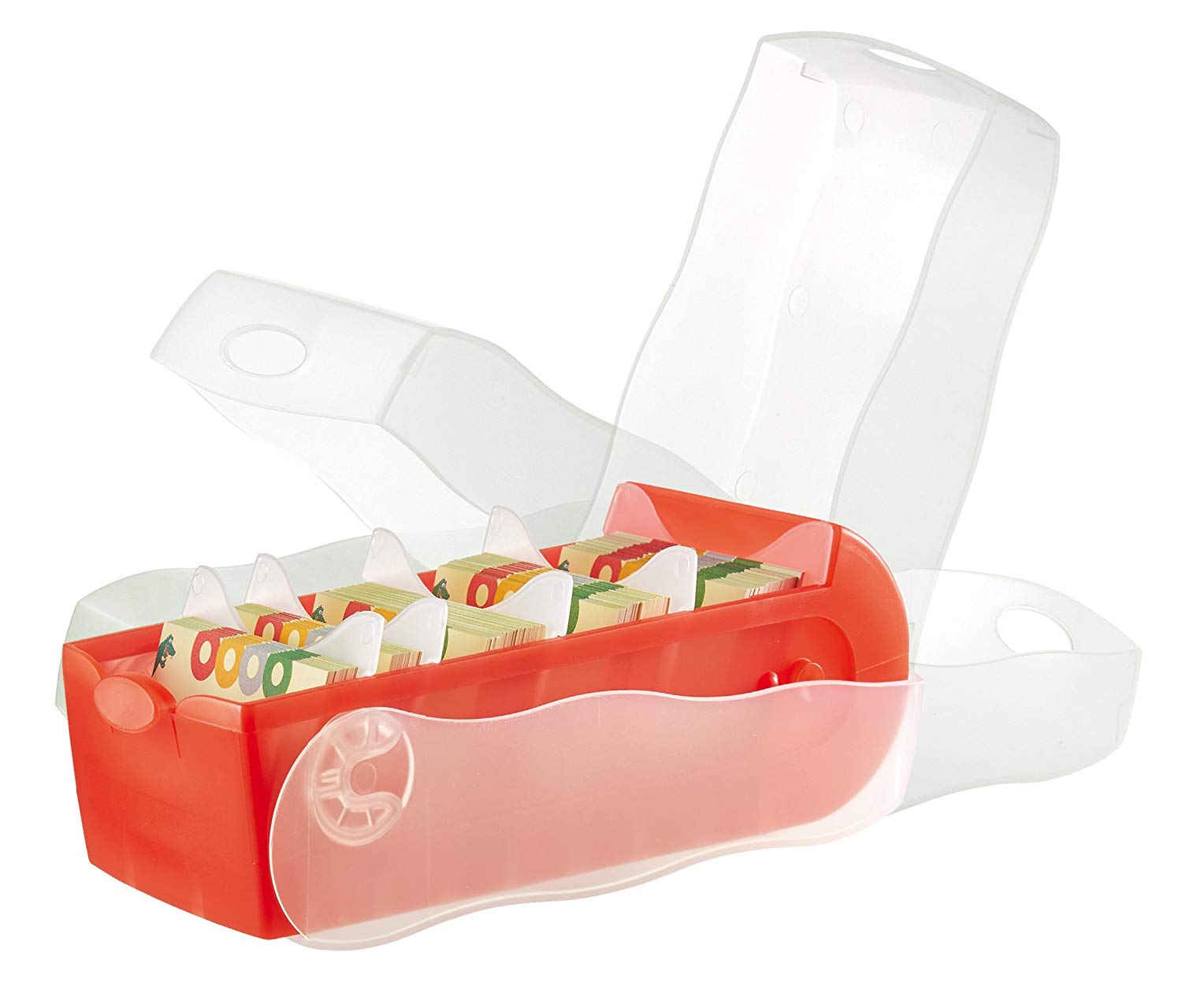 Han Croco 617 Flash Professional Box Really Easy Vocabulary Learning, DIN A8, Translucent Red, rot transluzent - Image 4