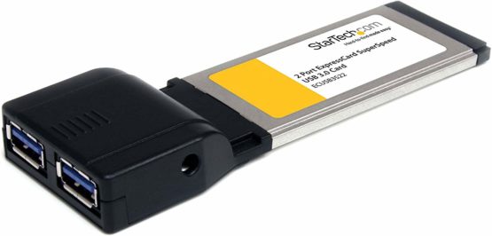 StarTech 2 Port ExpressCard SuperSpeed USB 3.0 Card Adapter with UASP - USB 3.0 Controller - USB 3.0 ExpressCard - USB 3.0 Adapter (ECUSB3S22)